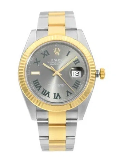 Pre-owned Rolex Datejust 41 Watch, 41mm In Multi