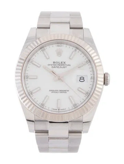 Pre-owned Rolex Datejust 41 Watch, 41mm In Multi
