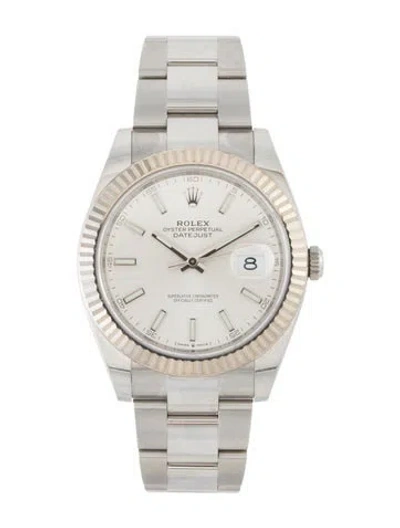 Pre-owned Rolex Datejust 41 Watch, 41mm In Multi