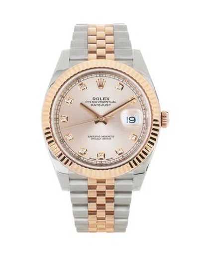 Pre-owned Rolex Datejust 41 Watch, 41mm In Multi