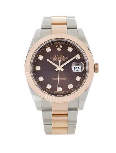 Pre-owned Rolex Datejust 41 Watch, 41mm In Multi