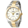 ROLEX ROLEX DATEJUST 41 WHITE DIAL STEEL AND 18K YELLOW GOLD OYSTER BRACELET MEN'S WATCH 126303WSO