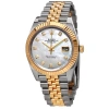 ROLEX ROLEX DATEJUST 41 WHITE MOTHER OF PEARL DIAL AUTOMATIC MEN'S STEEL AND 18K YELLOW GOLD JUBILEE WATCH