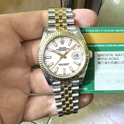 Pre-owned Rolex Datejust 41mm 126333 Two-tone 18k Yellow Gold & Stainless Steel Watch