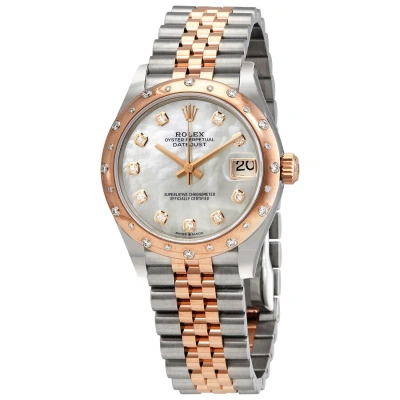 Rolex Datejust Automatic Chronometer Mother Of Pearl Diamond Ladies Watch 278341mdj In Multi