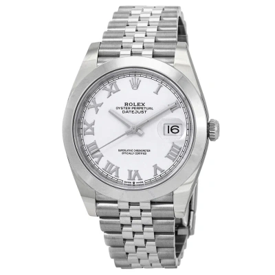 Rolex Datejust Automatic Chronometer White Dial Watch 126300wrj In Gray