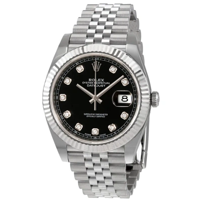 Rolex Datejust Black Diamond Dial Automatic Men's Jubilee Watch 126334bkdj