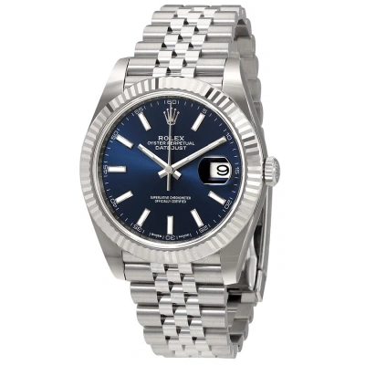 Rolex Datejust Blue Dial Automatic Men's Jubilee Watch 126334blsj In Blue / Gold / Gold Tone / White