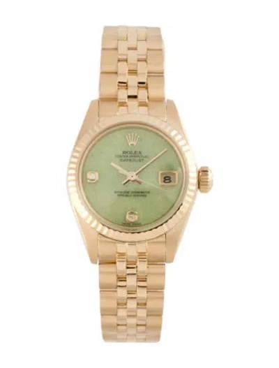 Pre-owned Rolex Datejust Cpo Watch, 26mm In Multi