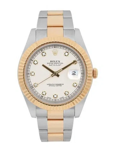 Pre-owned Rolex Datejust Ii Watch, 41mm In Multi