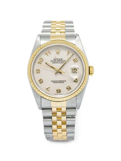 Pre-owned Rolex Datejust Jubilee 36mm Watch In Neutral