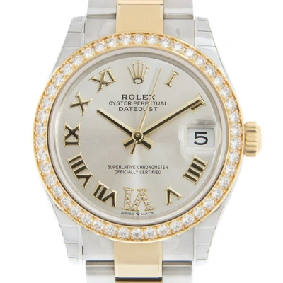 Rolex Datejust Lady 31 Diamond Silver-tone Dial Ladies Watch 278383 Grdo In Gold