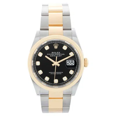 Pre-owned Rolex Datejust Men's 2-tone Steel & Gold Watch 126203 In Multi
