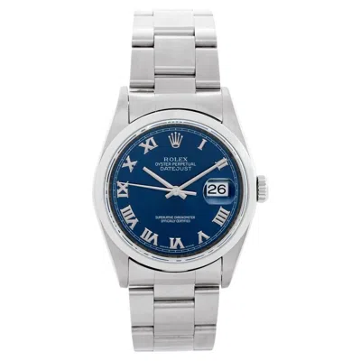 Pre-owned Rolex Datejust Men's Stainless Steel Automatic Winding Watch 16200 In Multi