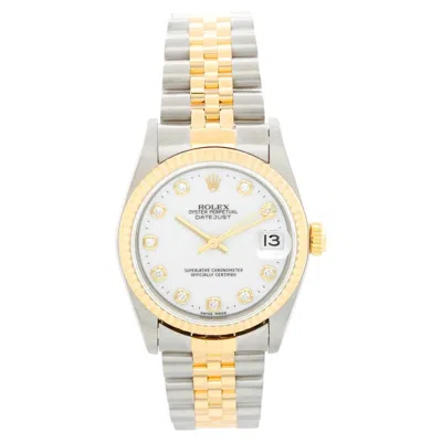 Pre-owned Rolex Datejust Midsize 2-tone Men's Or Ladies Watch 78273 In Multiple