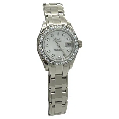 Pre-owned Rolex Datejust Pearlmaster Ladies, Ref. 80299 In Multi