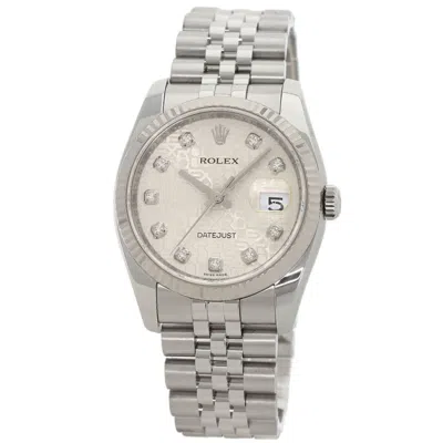 Pre-owned Rolex Datejust Stainless Steel (18k) () In Multi