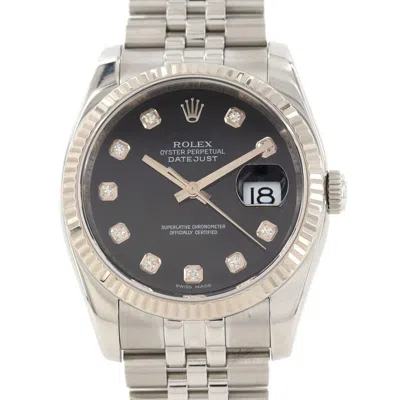 Pre-owned Rolex Datejust Stainless Steel Gold (18k) Wristwatch ()