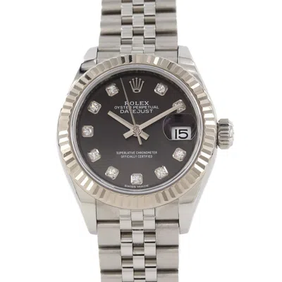 Pre-owned Rolex Datejust Stainless Steel Gold Wristwatch () In Multi
