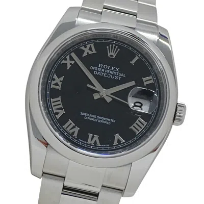 Pre-owned Rolex Datejust Stainless Steel Wristwatch ()