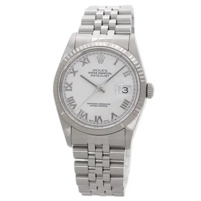 Pre-owned Rolex Datejust Stainless Steel Wristwatch () In Multi