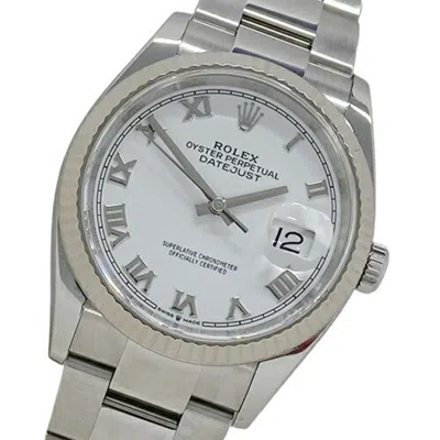 Pre-owned Rolex Datejust Stainless Steel Wristwatch () In Multi