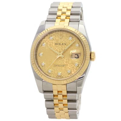 Pre-owned Rolex Datejust Stainless Steel Wristwatch () In Multi