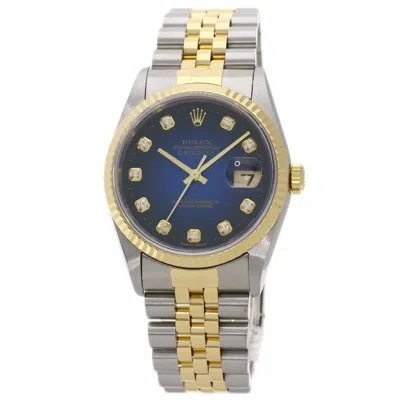 Pre-owned Rolex Datejust Stainless Steel Wristwatch () In Multi