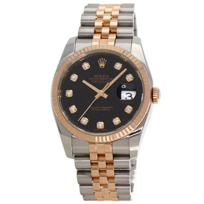 Pre-owned Rolex Datejust Stainless Steel Wristwatch () In Multi