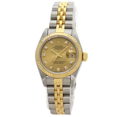 Pre-owned Rolex Datejust Stainless Steel Wristwatch () In Multi