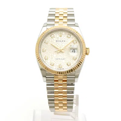 Pre-owned Rolex Datejust Stainless Steel Yellow (18k) Wristwatch () In Multi