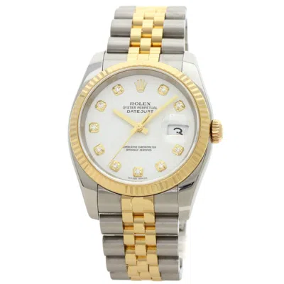 Pre-owned Rolex Datejust Stainless Steel Yellow Gold (18k) Wristwatch ()