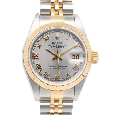 Pre-owned Rolex Datejust Stainless Steel Yellow Gold (18k) Wristwatch () In Multi