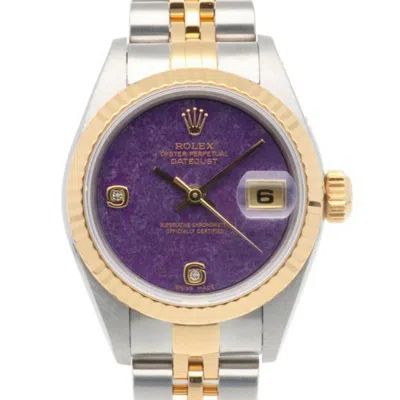 Pre-owned Rolex Datejust Stainless Steel Yellow Gold (18k) Wristwatch () In Multi
