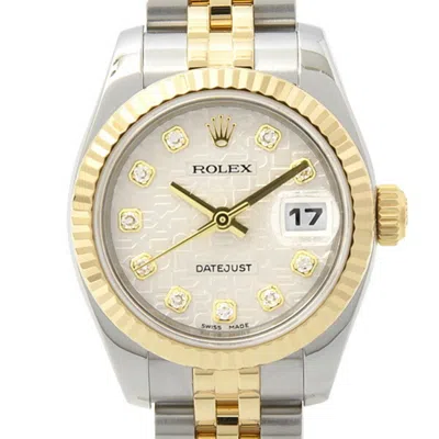 Pre-owned Rolex Datejust Stainless Steel Yellow Gold (18k) Wristwatch () In Multi