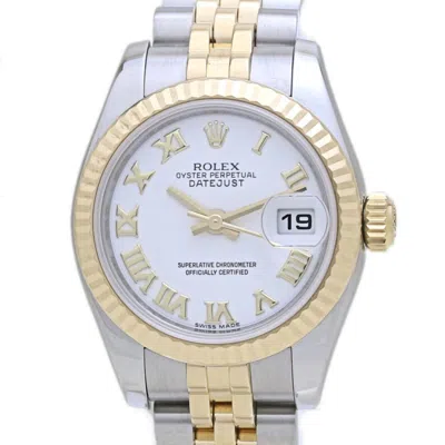 Pre-owned Rolex Datejust Stainless Steel Yellow Gold (18k) Wristwatch () In Multi