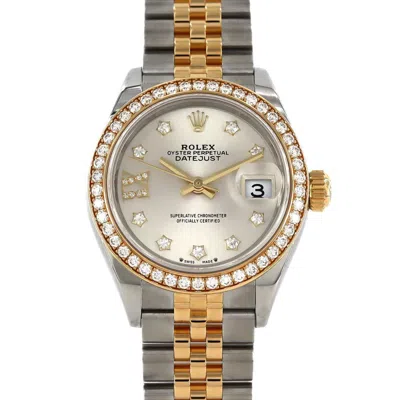 Pre-owned Rolex Datejust Stainless Steel Yellow Gold Wristwatch () In Multi