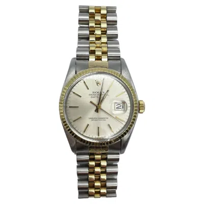 Pre-owned Rolex Datejust Steel-gold 36mm In Multi