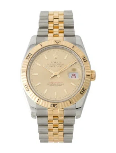 Pre-owned Rolex Datejust Turn-o-graph Watch, 36mm In Multi