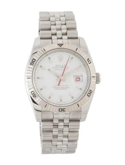Pre-owned Rolex Datejust Turn-o-graph Watch, 36mm In Multi