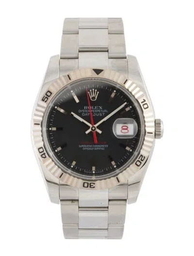 Pre-owned Rolex Datejust Turn-o-graph Watch, 36mm In Multi