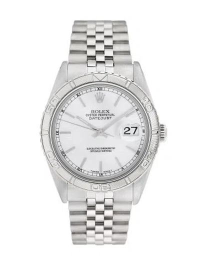 Pre-owned Rolex Datejust Turn-o-graph Watch, 36mm In Multicolor
