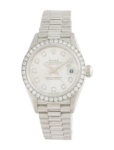 Pre-owned Rolex Datejust Watch, 26mm In Multi