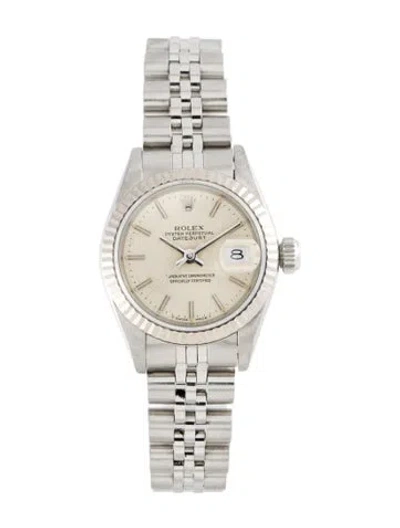 Pre-owned Rolex Datejust Watch, 26mm In Multi