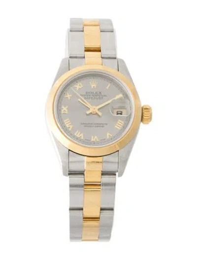 Pre-owned Rolex Datejust Watch, 26mm In Multi