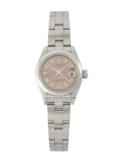 Pre-owned Rolex Datejust Watch, 26mm In Multi