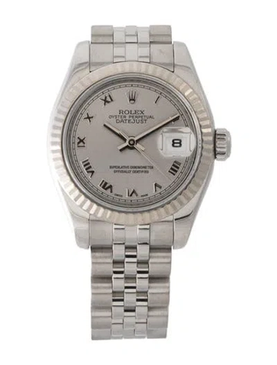 Pre-owned Rolex Datejust Watch, 26mm In Multi