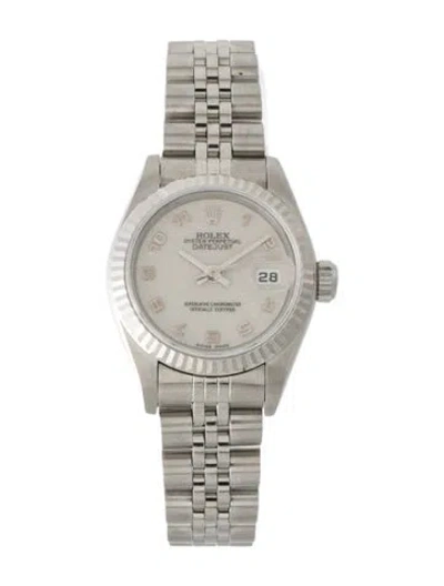 Pre-owned Rolex Datejust Watch, 26mm In Multi