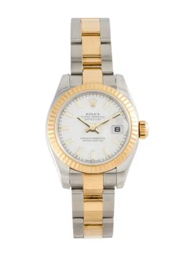 Pre-owned Rolex Datejust Watch, 26mm In Multi