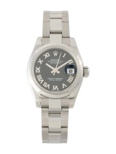 Pre-owned Rolex Datejust Watch, 26mm In Multi